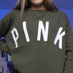 PINK green long sleve shirt